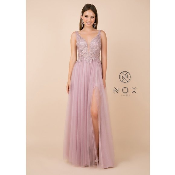 BEAUTIFUL DRESS-Y300-LIGHT MAUVE